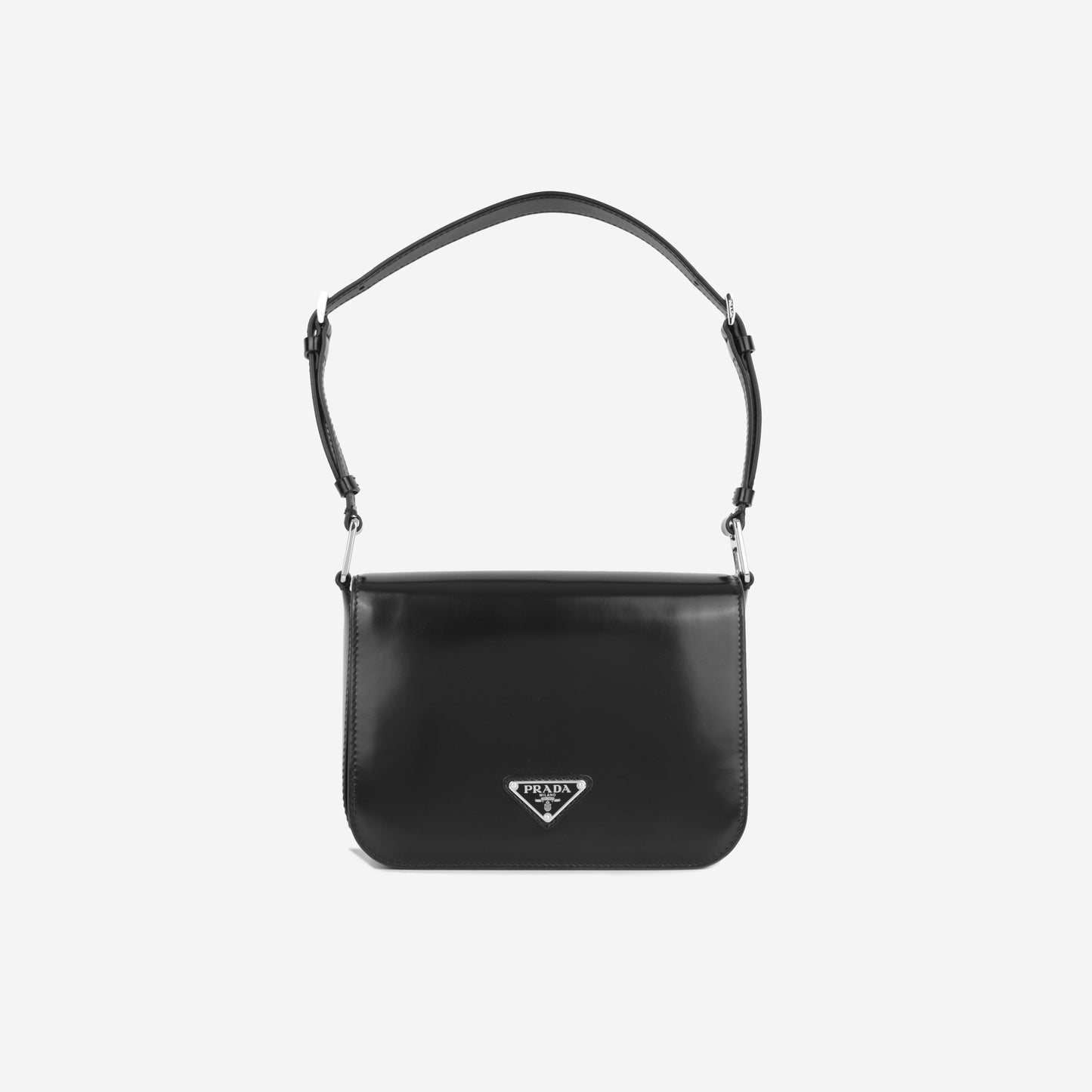 Prada Brushed Leather Shoulder Bag