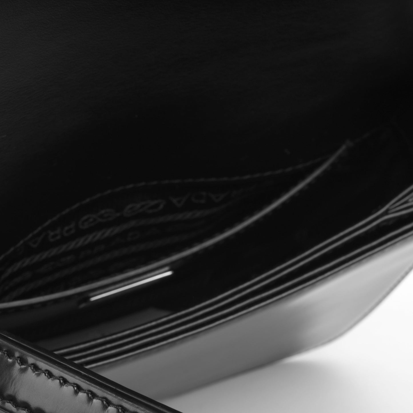 Prada Brushed Leather Shoulder Bag