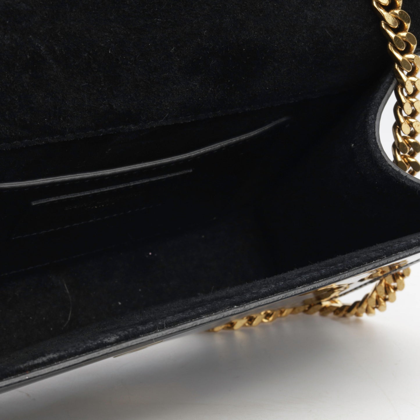 Saint Laurent Mini Kate Tassel - Black Patent