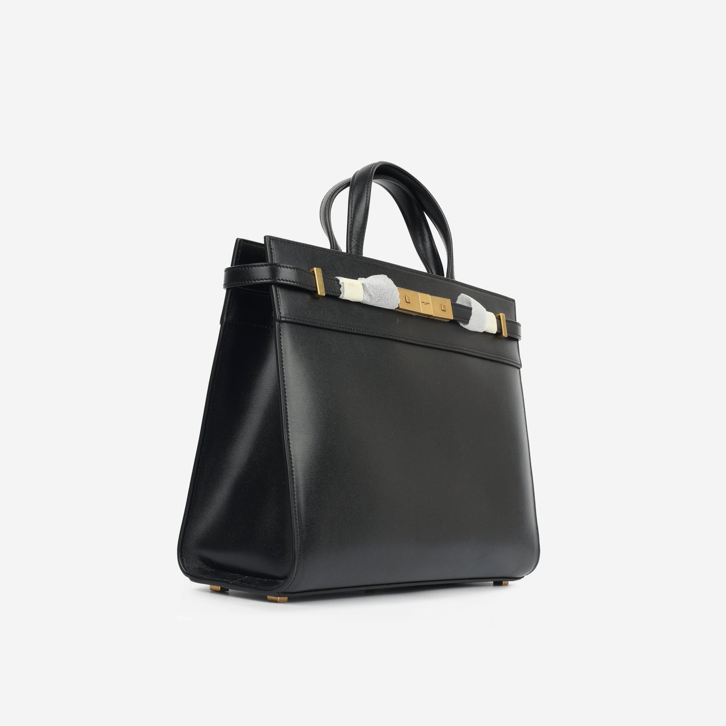 Saint Laurent Small Manhattan Shopper - Black Calfskin