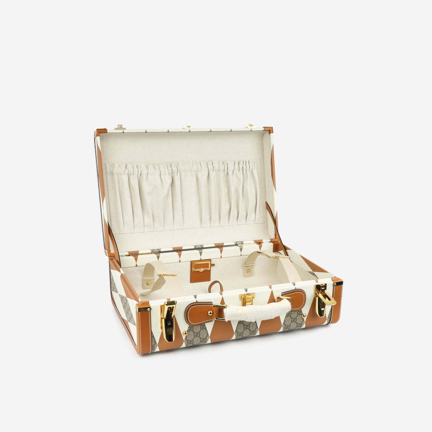 Gucci Medium Savoy Trunk - Rhombus GG Canvas