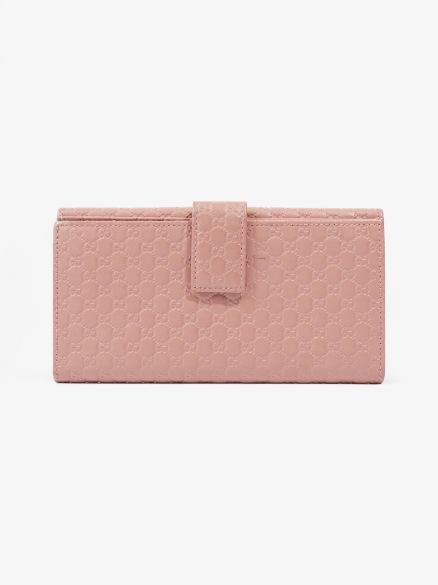 Gucci Microguccissima Continental Wallet Pink Guccissima Embossed Leather