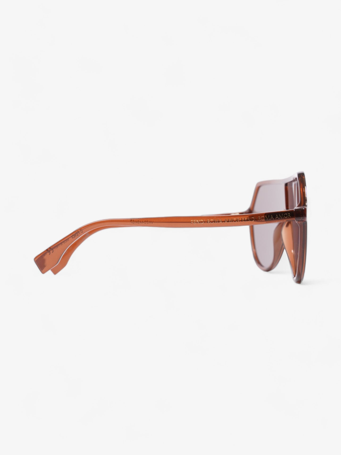 Fendi Fendi Roma Amor Sunglasses Brown Acetate 140mm