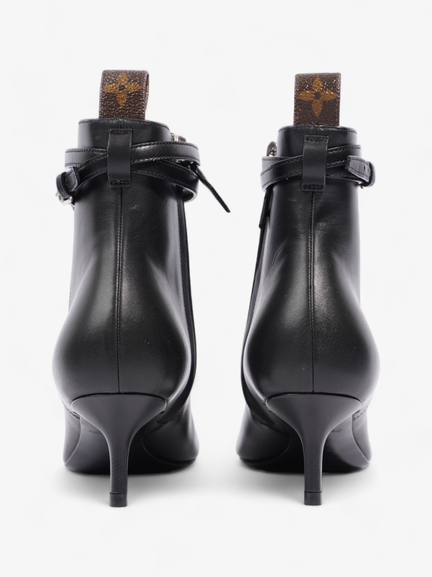 Louis Vuitton Call Back Ankle Boot 50 Black / Brown Monogram Leather EU 36 UK 3