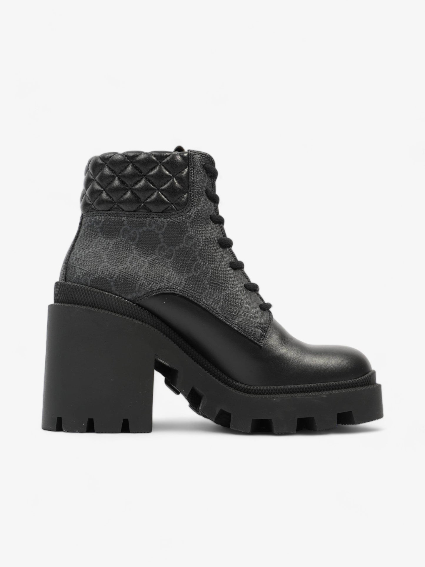 Gucci Trip GG Boots 90 Black / Black Monogram Leather EU 37 UK 4