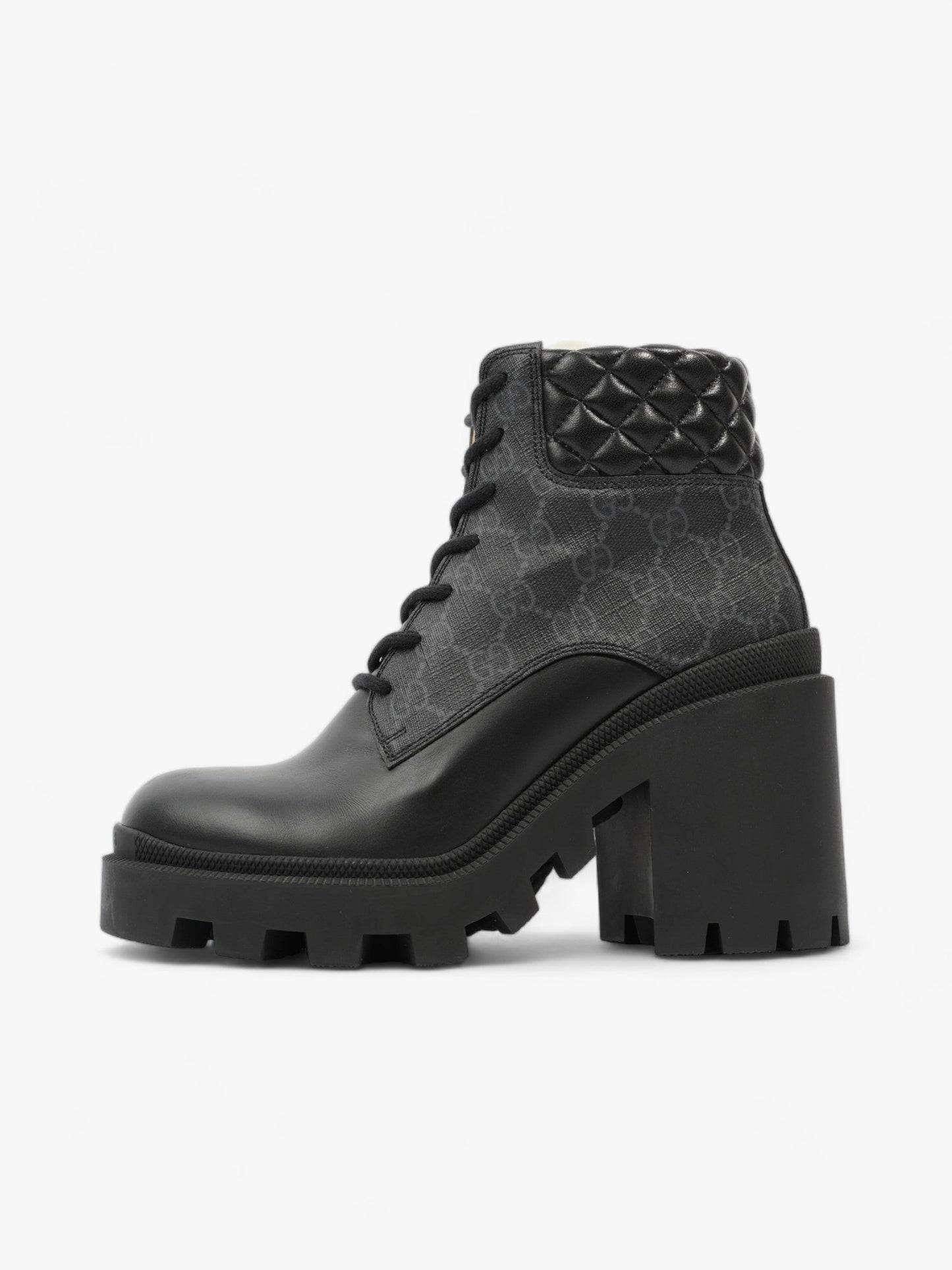 Gucci Trip GG Boots 90 Black / Black Monogram Leather EU 37 UK 4