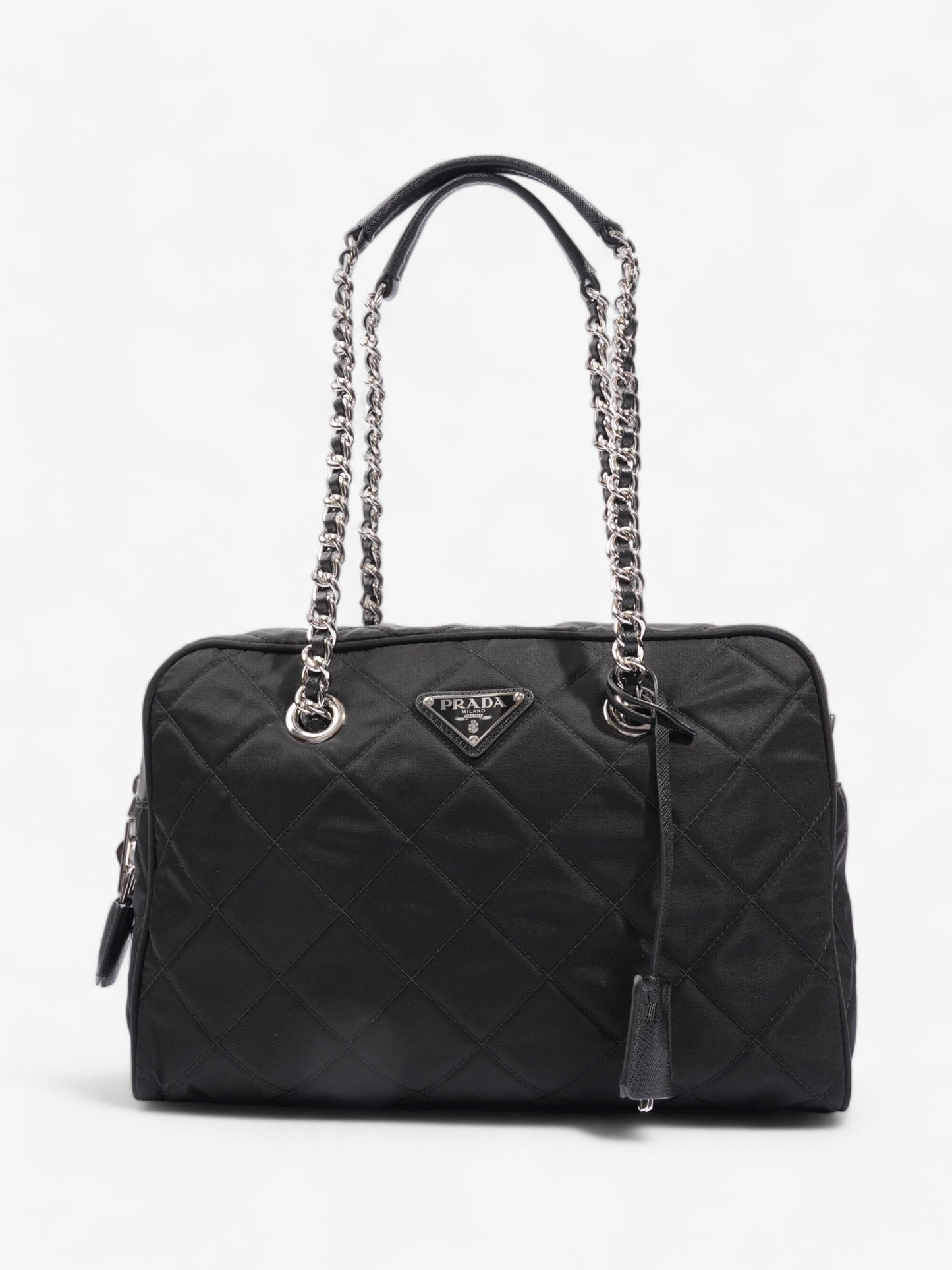 Prada Quilted Tessuto Impuntu Black Nylon
