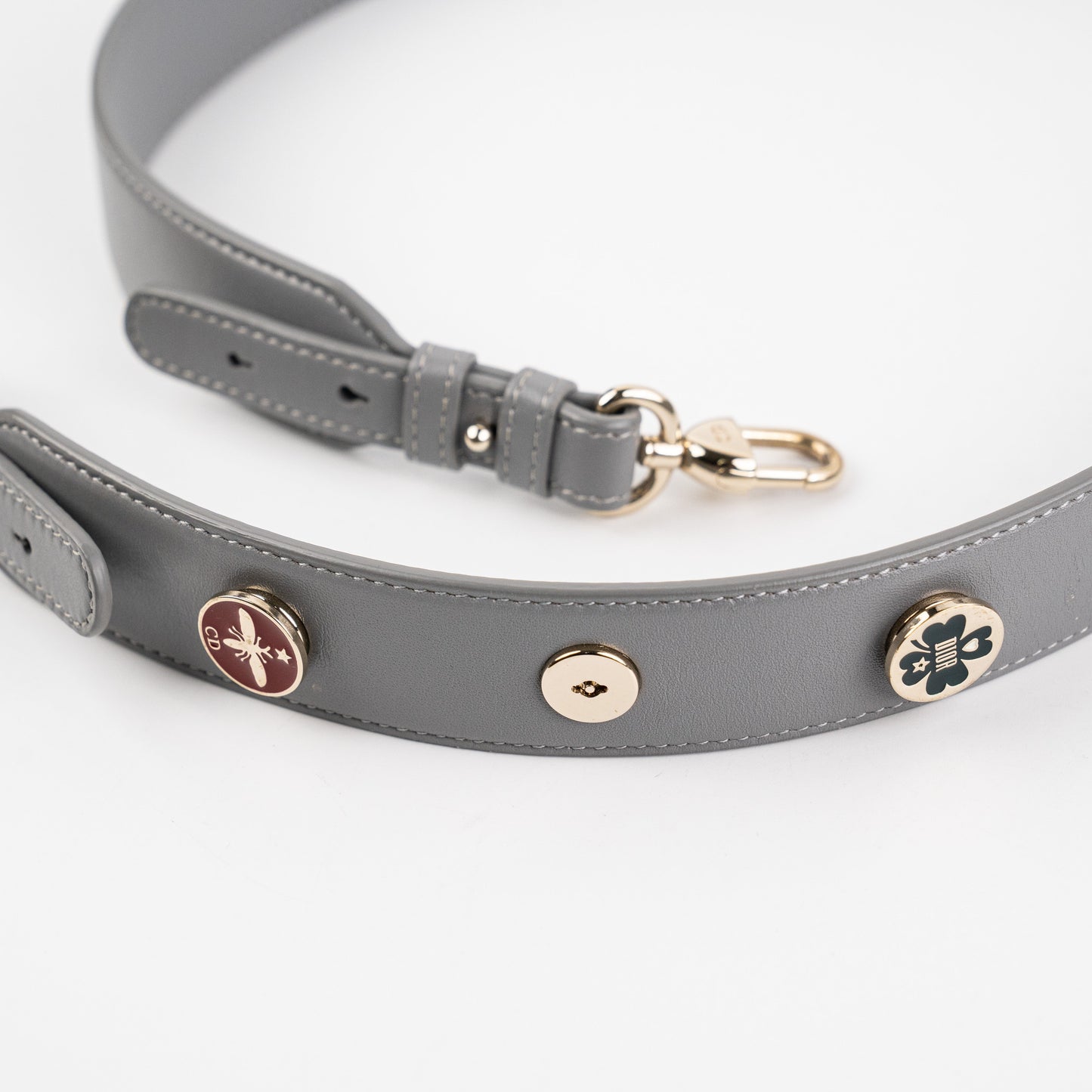 Lady Dior Small ABC Lambskin Grey