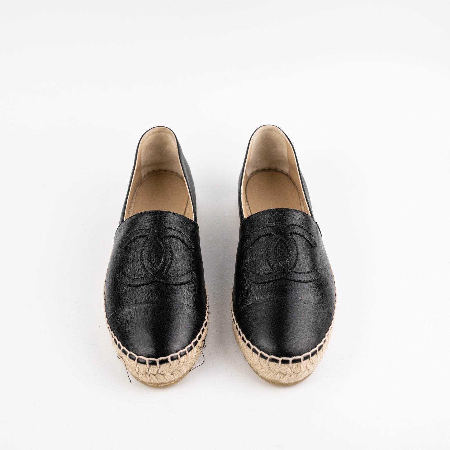 Chanel Espadrilles Size 39 Black Shoes