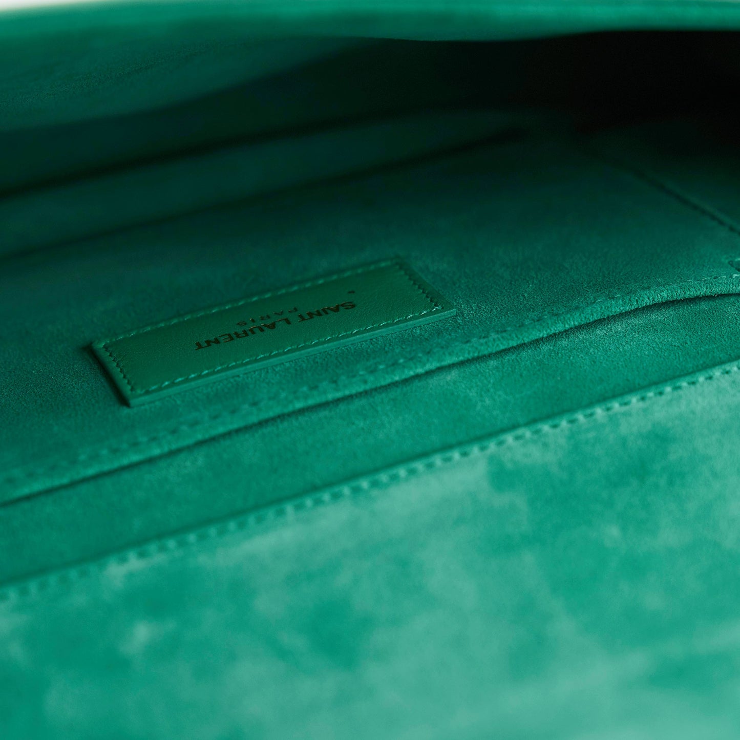 Saint Laurent Y Clutch Green