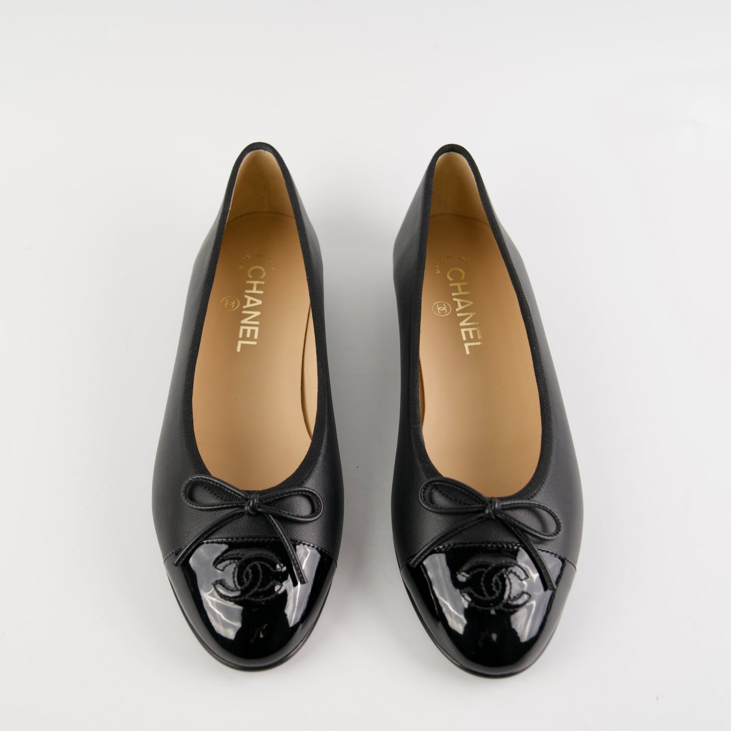 Chanel Ballet Flats Size 40 Black