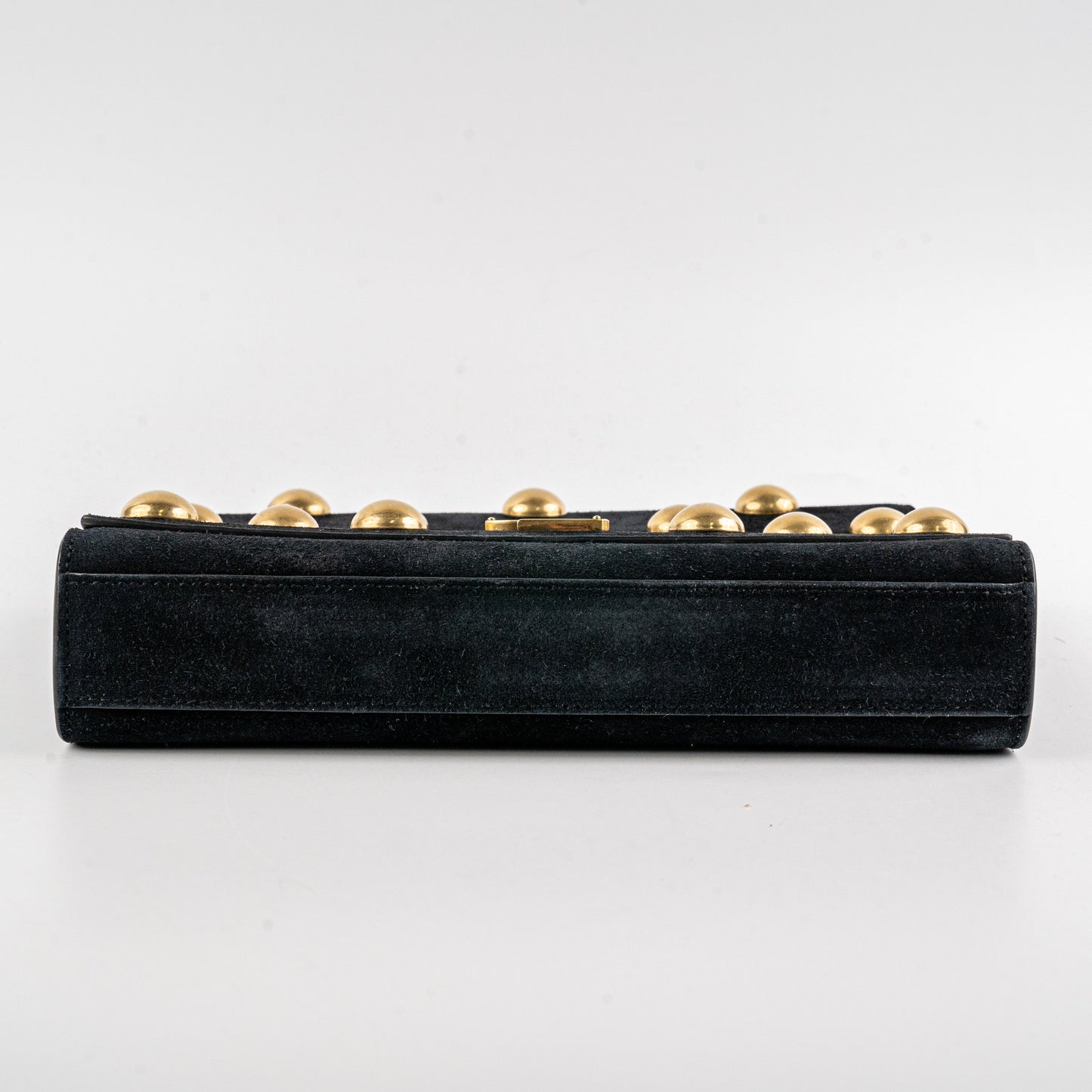 Saint Laurent Kate Stud Suede Black
