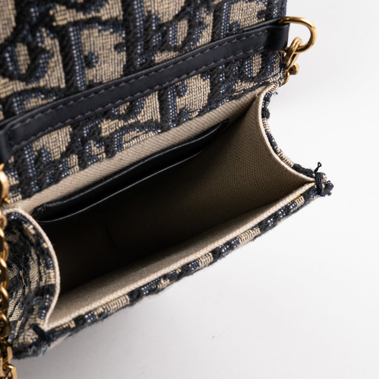 Dior SLG Saddle Pouch Navy