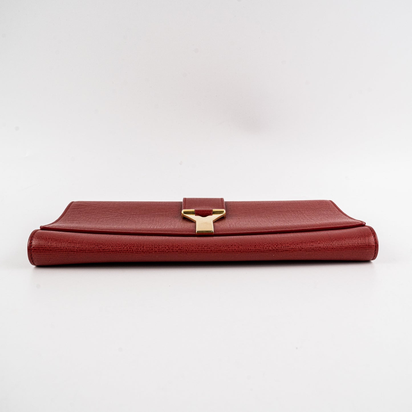 Saint Laurent Red Leather Clutch