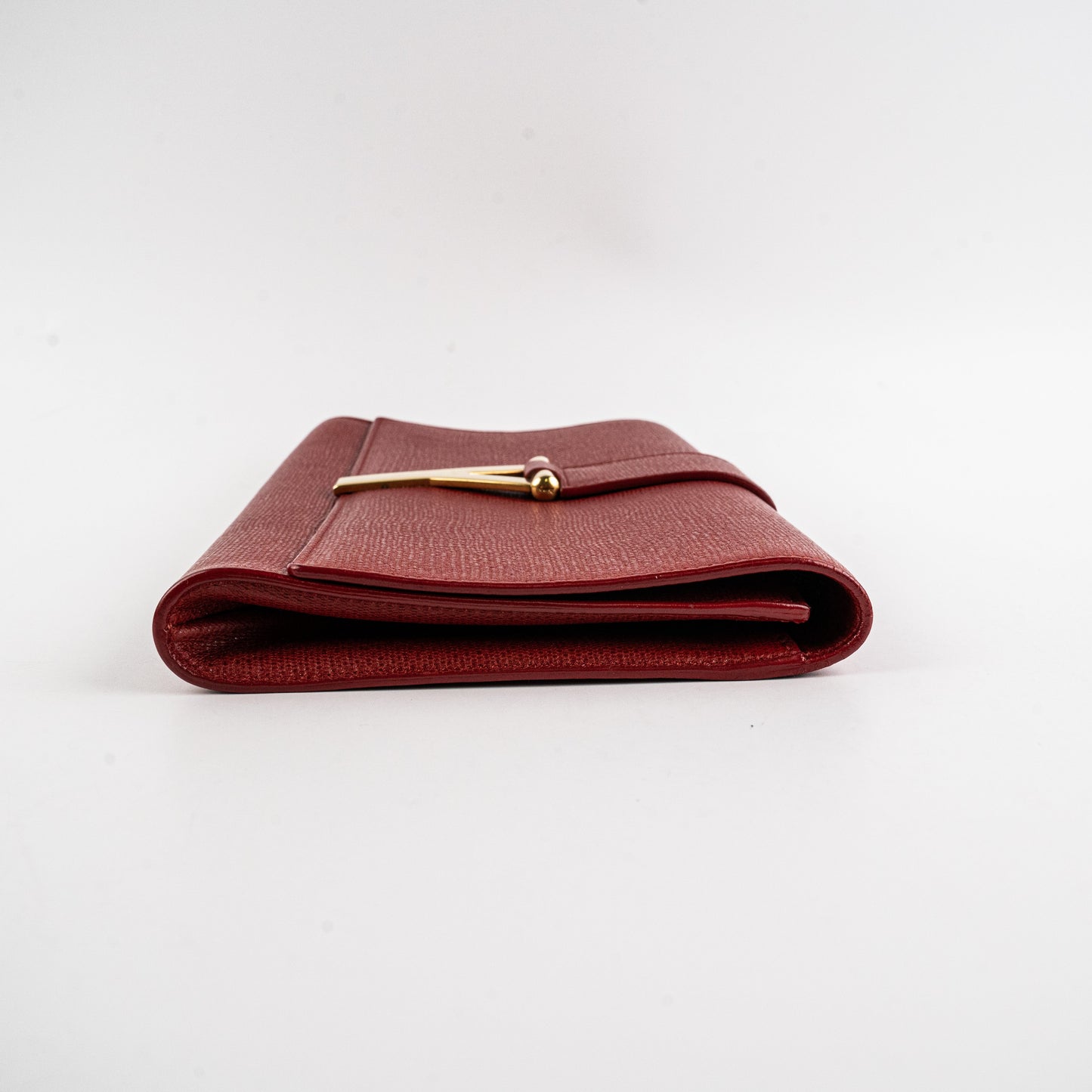 Saint Laurent Red Leather Clutch