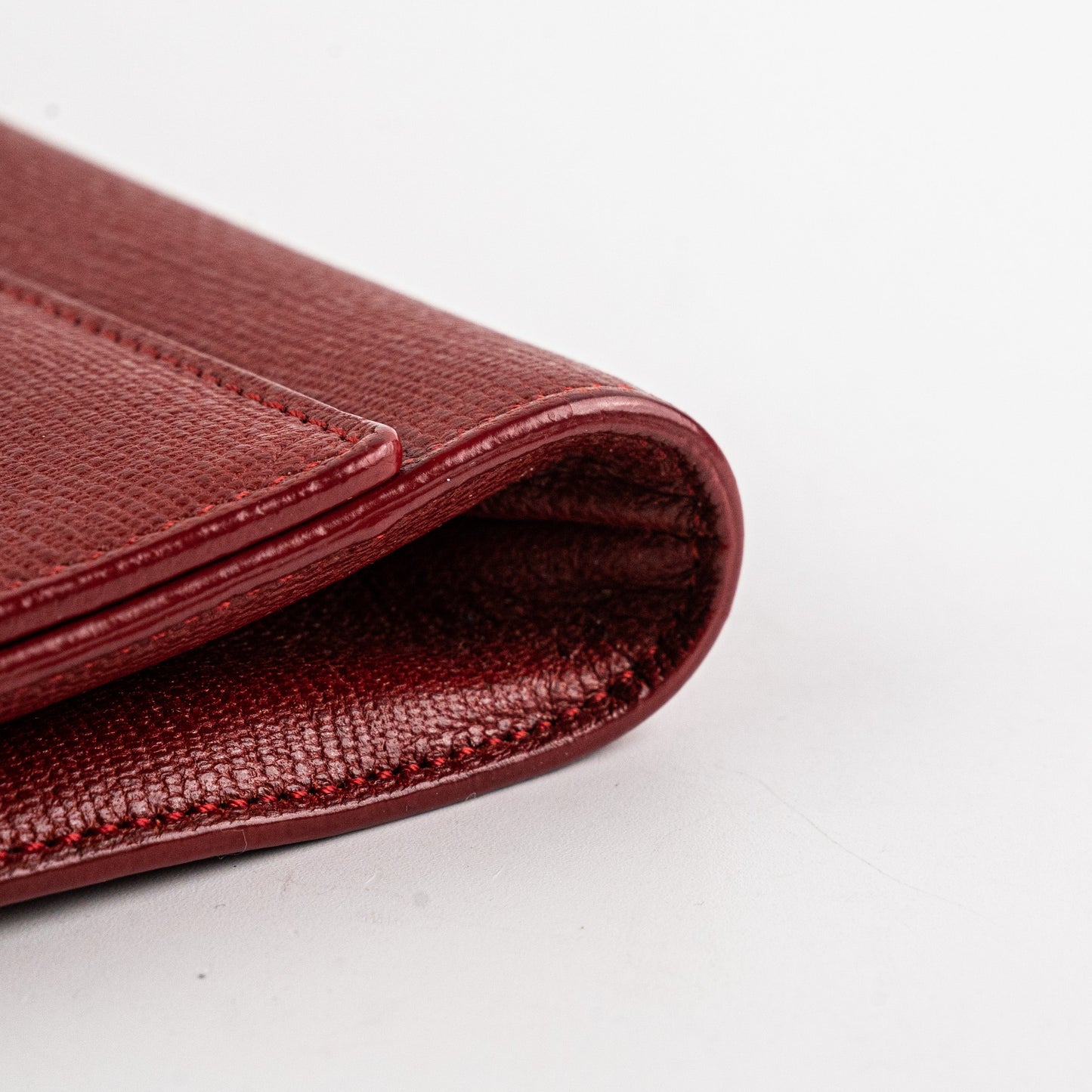Saint Laurent Red Leather Clutch