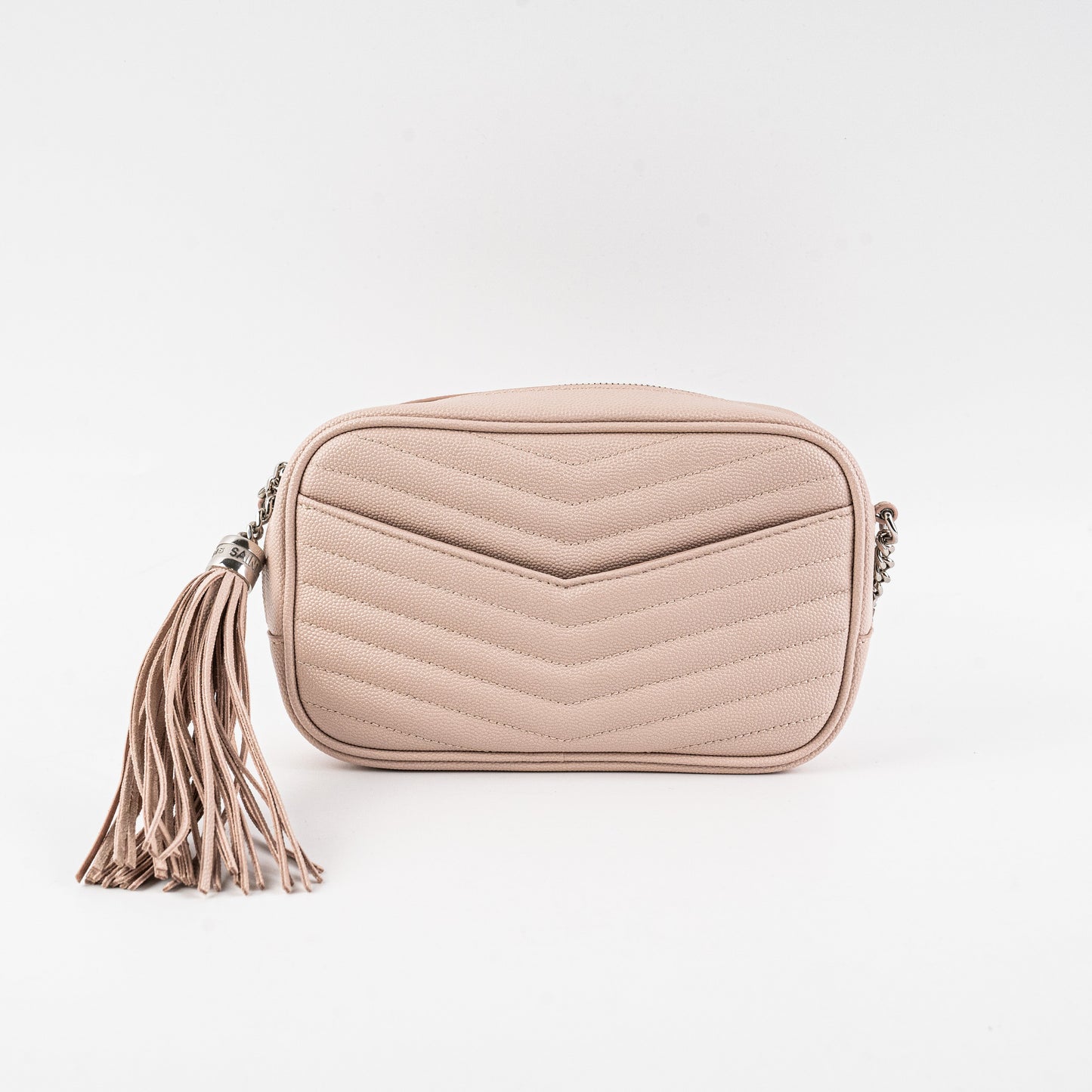 Saint Laurent Mini Lou Camera Pink Crossbody Bag