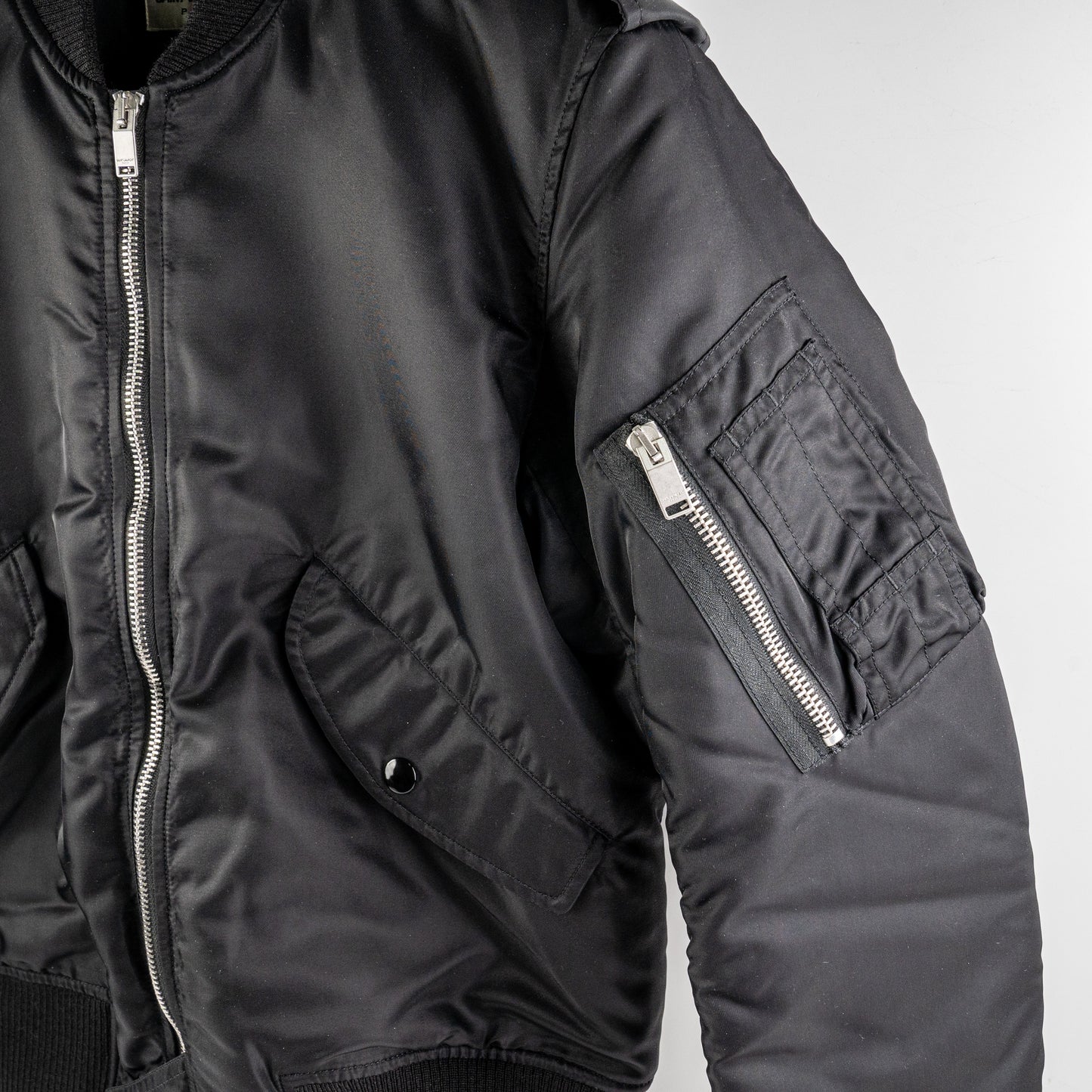 Saint Laurent Bomber Jacket Black Size 38