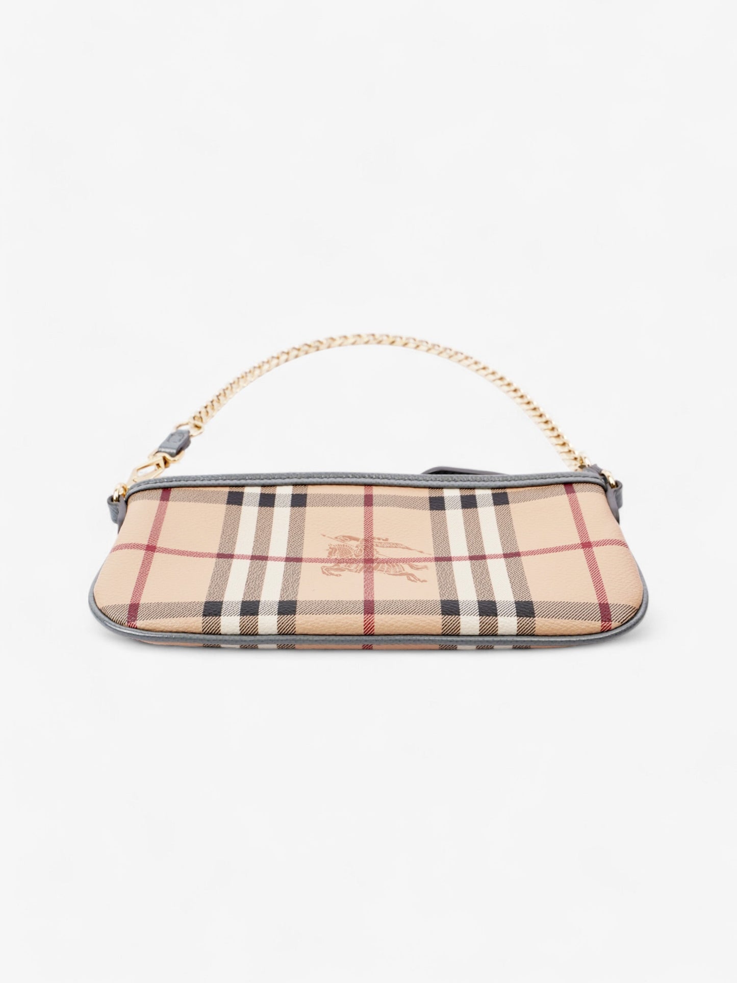 Burberry Clara Pochette Haymarket Check / Grey Canvas