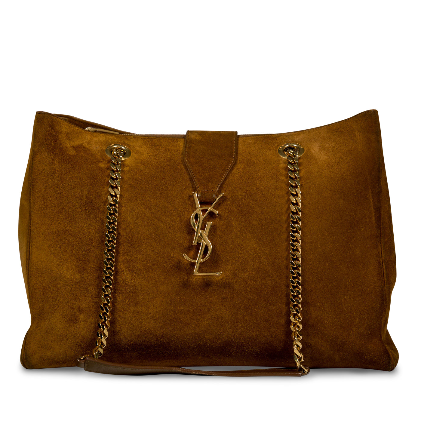 Saint Laurent Classic Monogram Shopper - Suede