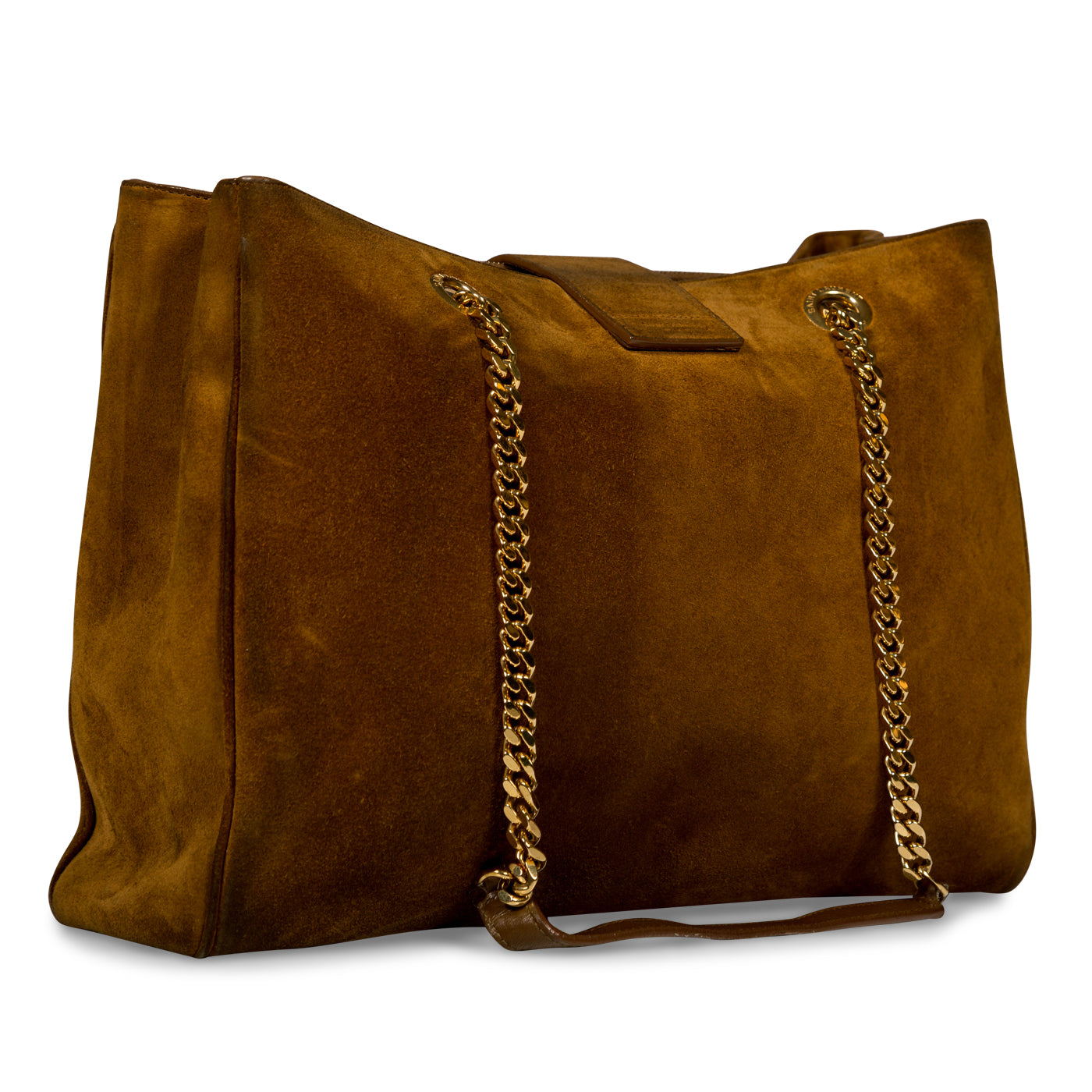 Saint Laurent Classic Monogram Shopper - Suede