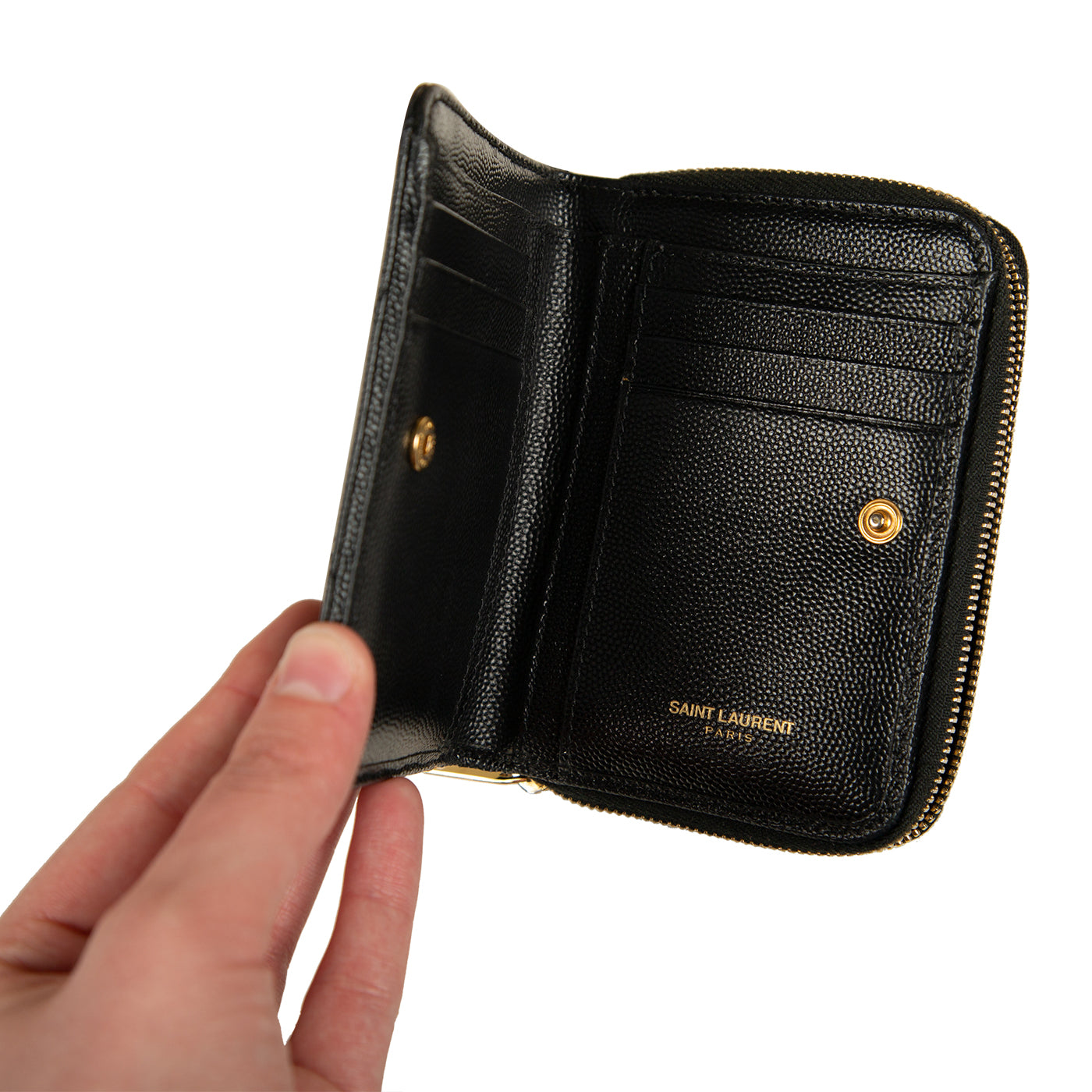 Saint Laurent Mini Compact Envelope Wallet