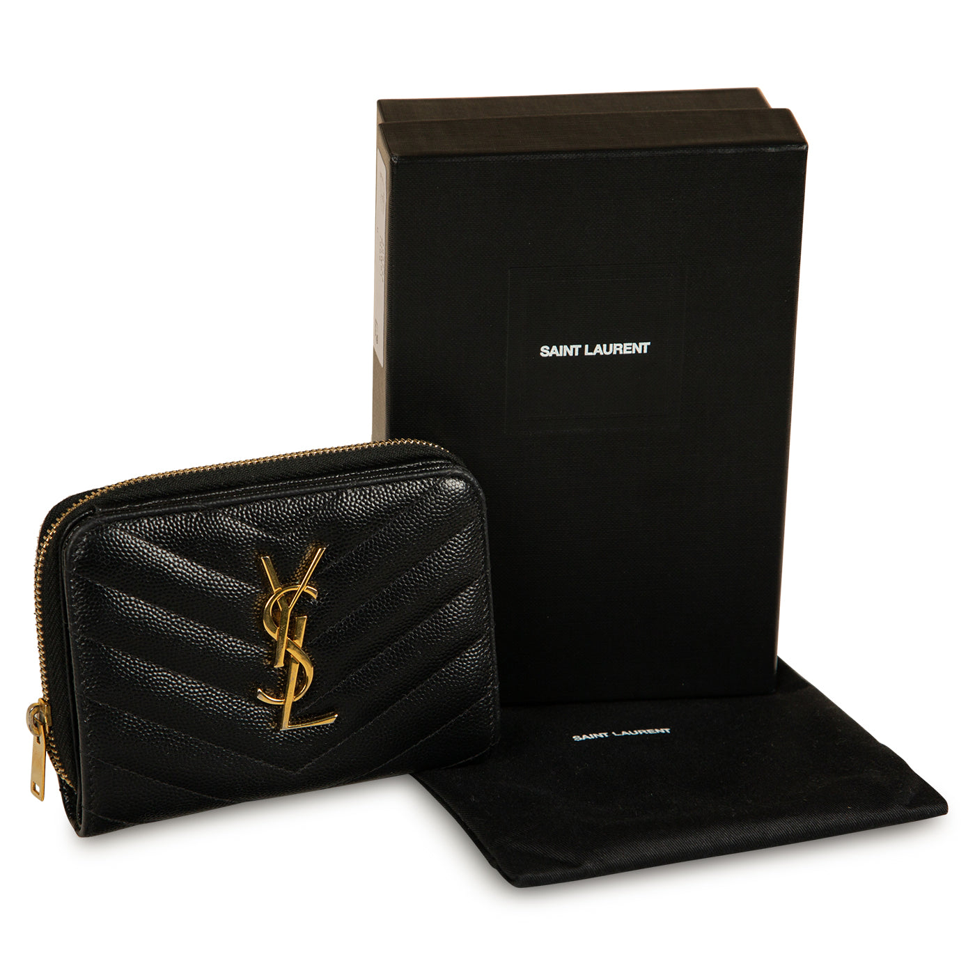 Saint Laurent Mini Compact Envelope Wallet