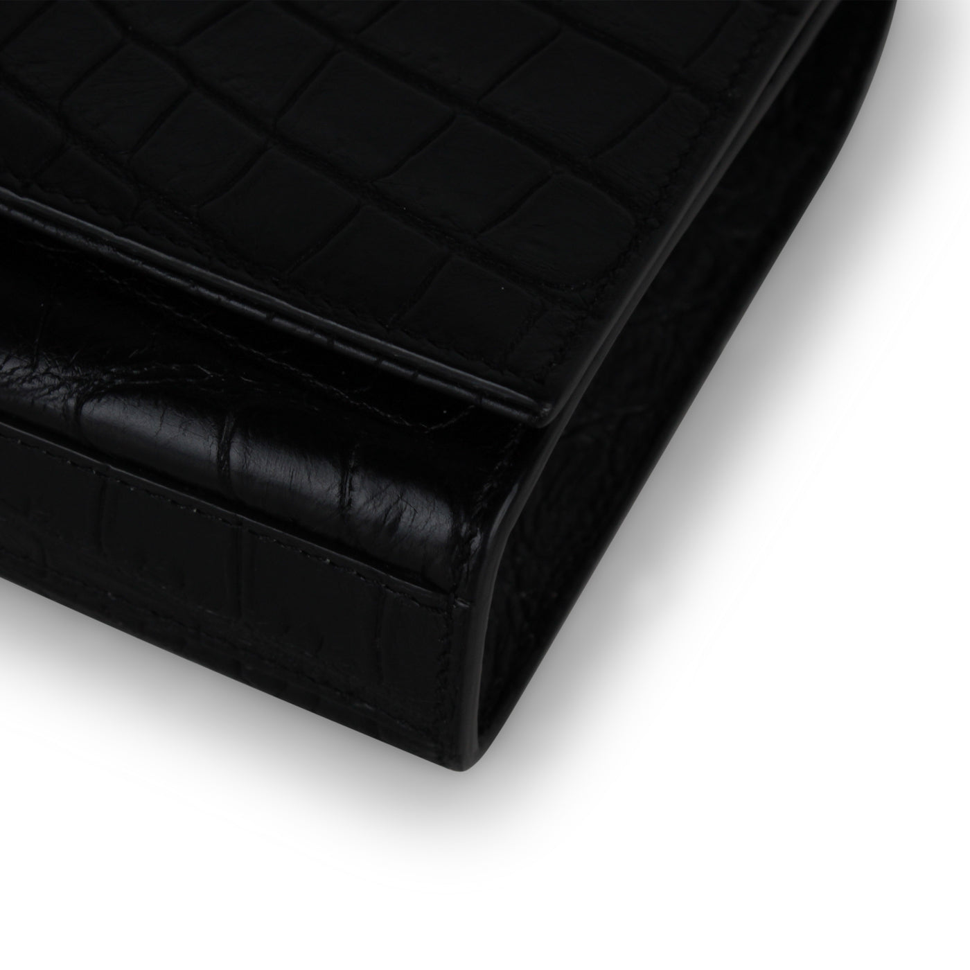 Saint Laurent Kate Tassel Bag - Croc Embossed