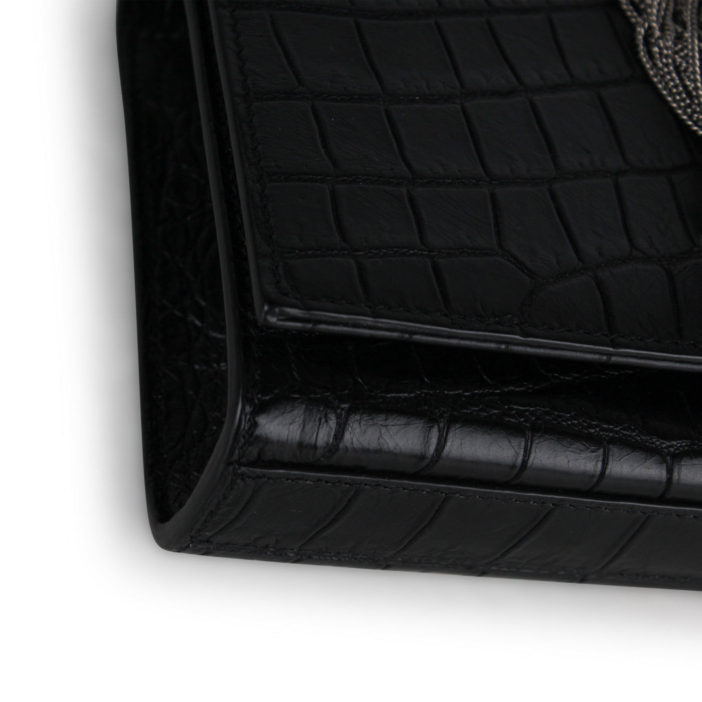 Saint Laurent Kate Tassel Bag - Croc Embossed
