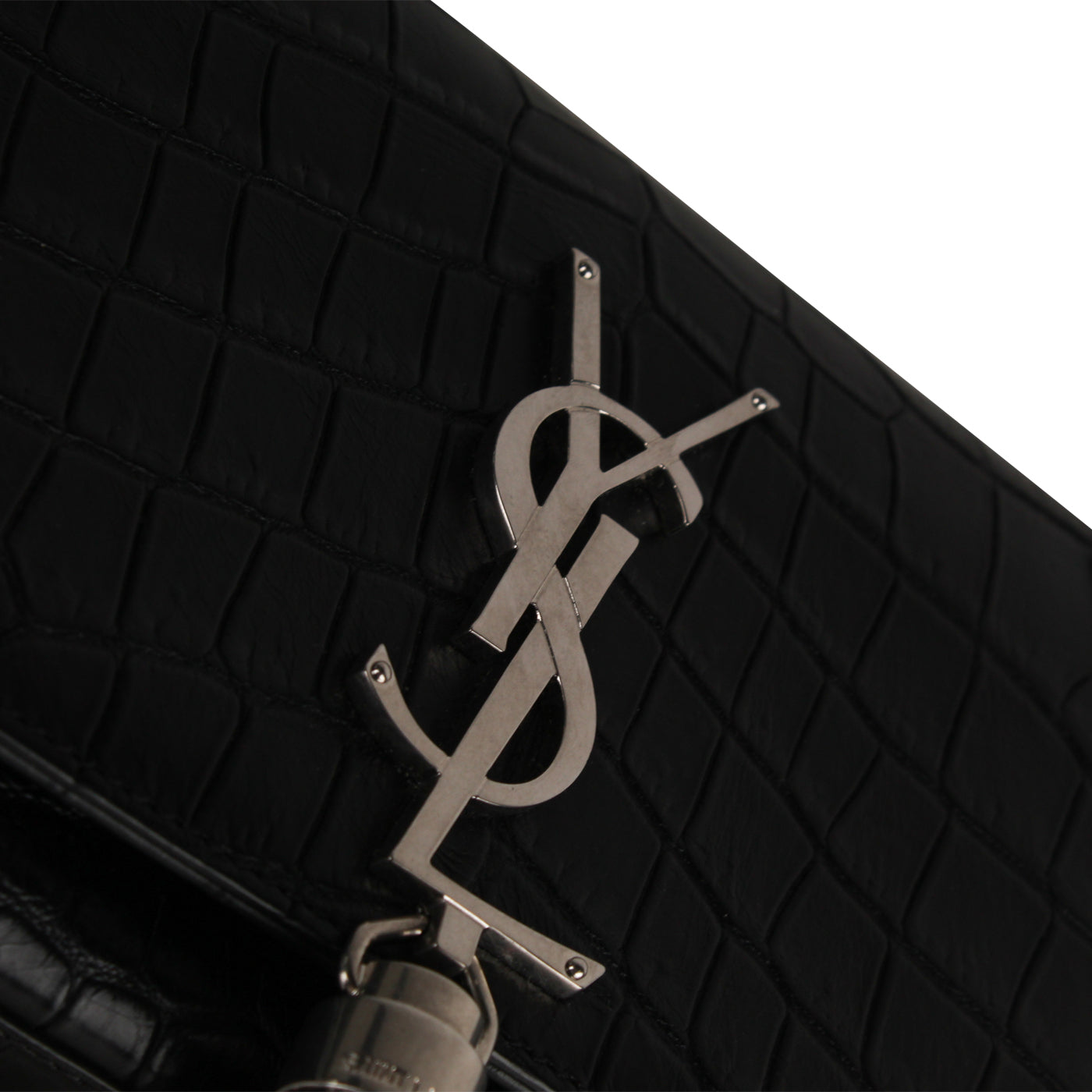 Saint Laurent Kate Tassel Bag - Croc Embossed