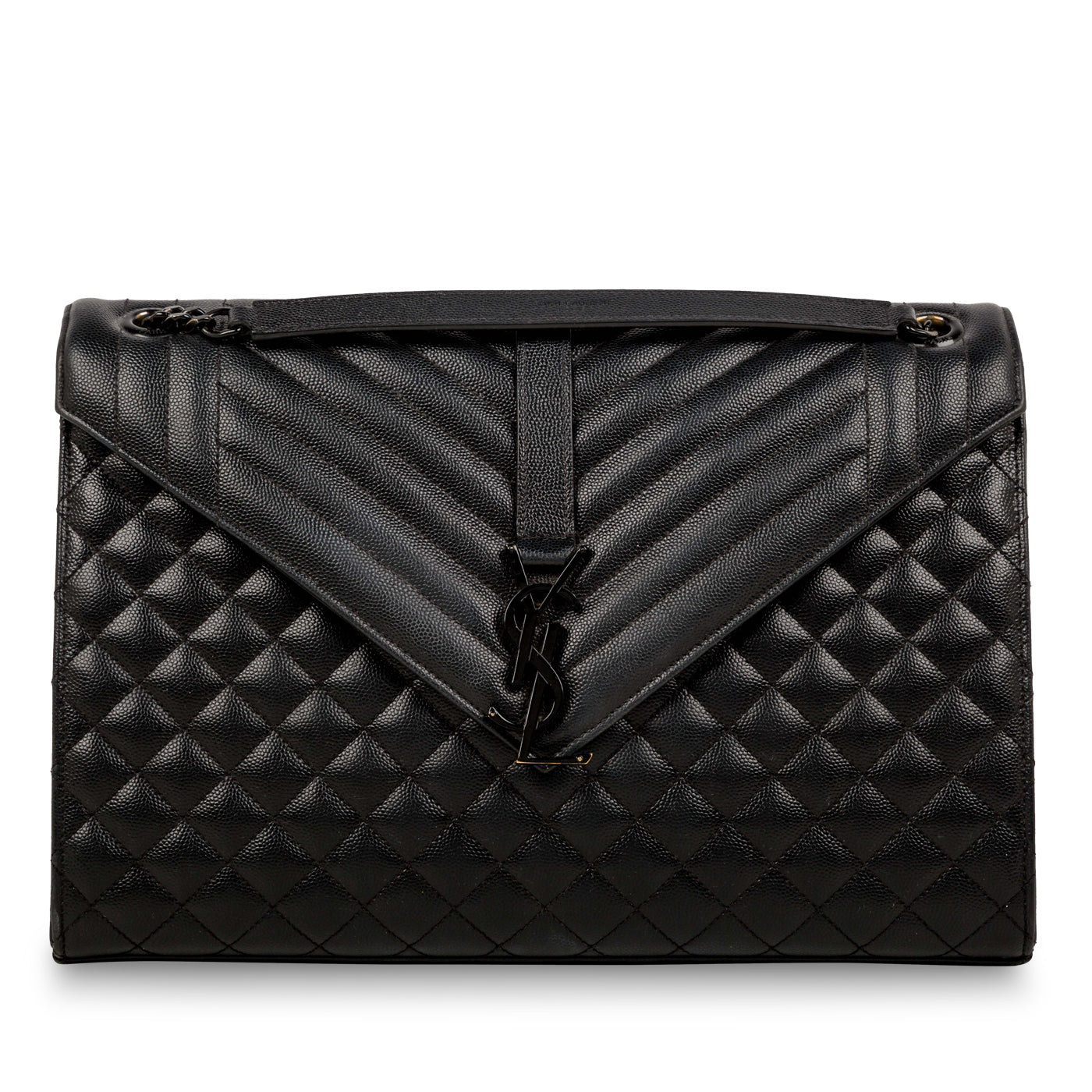 Saint Laurent Large Monogram Mix Matelasse Shoulder Bag