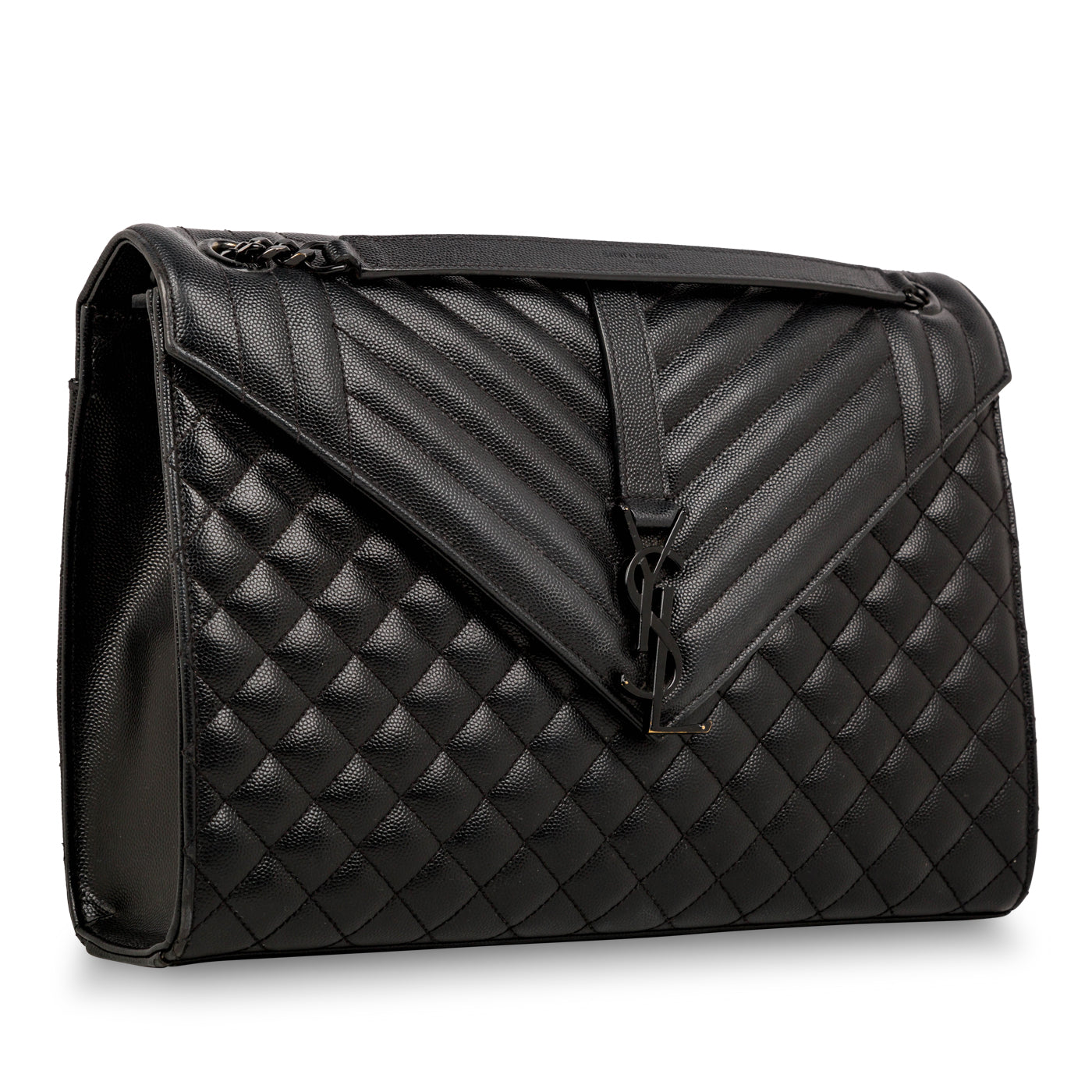 Saint Laurent Large Monogram Mix Matelasse Shoulder Bag