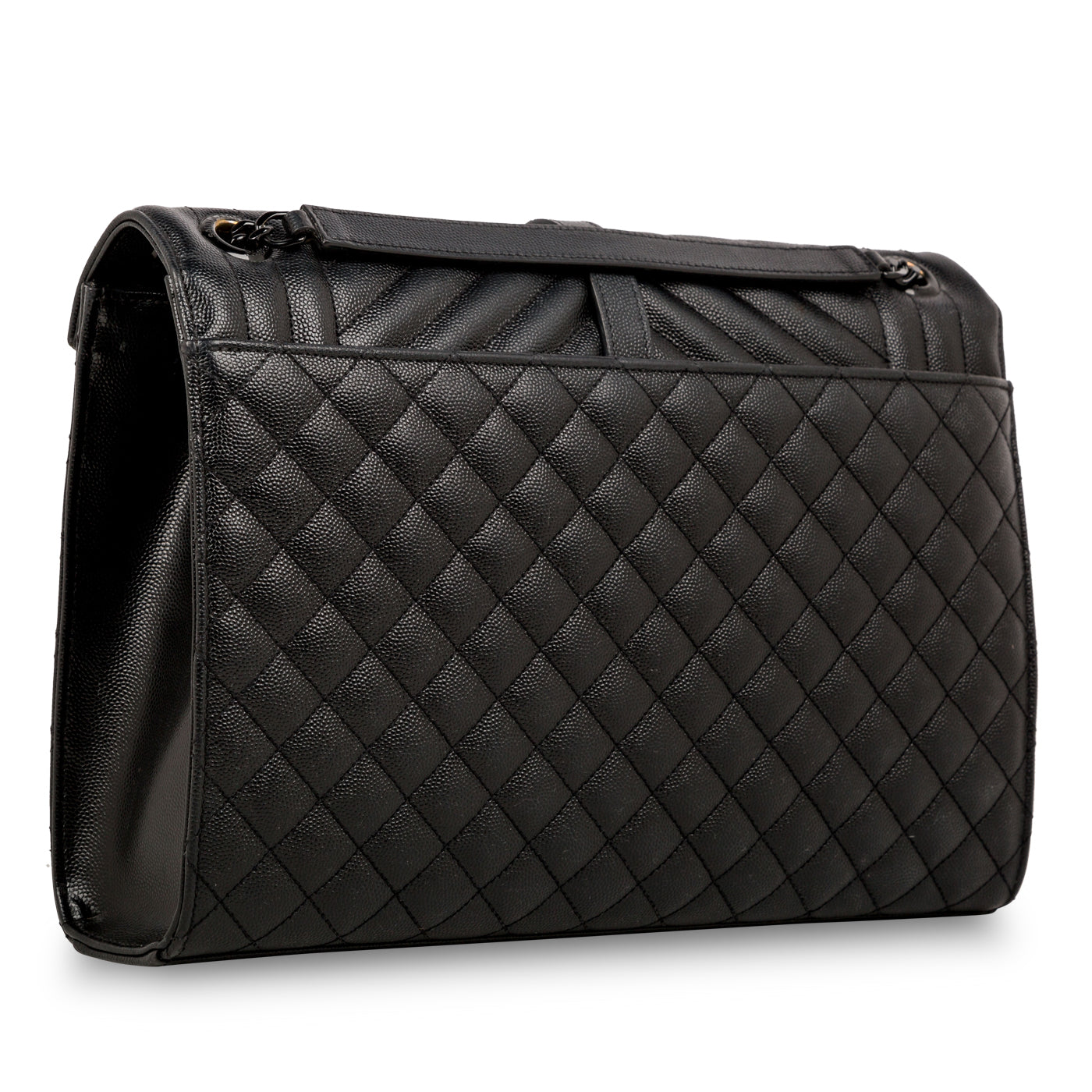 Saint Laurent Large Monogram Mix Matelasse Shoulder Bag