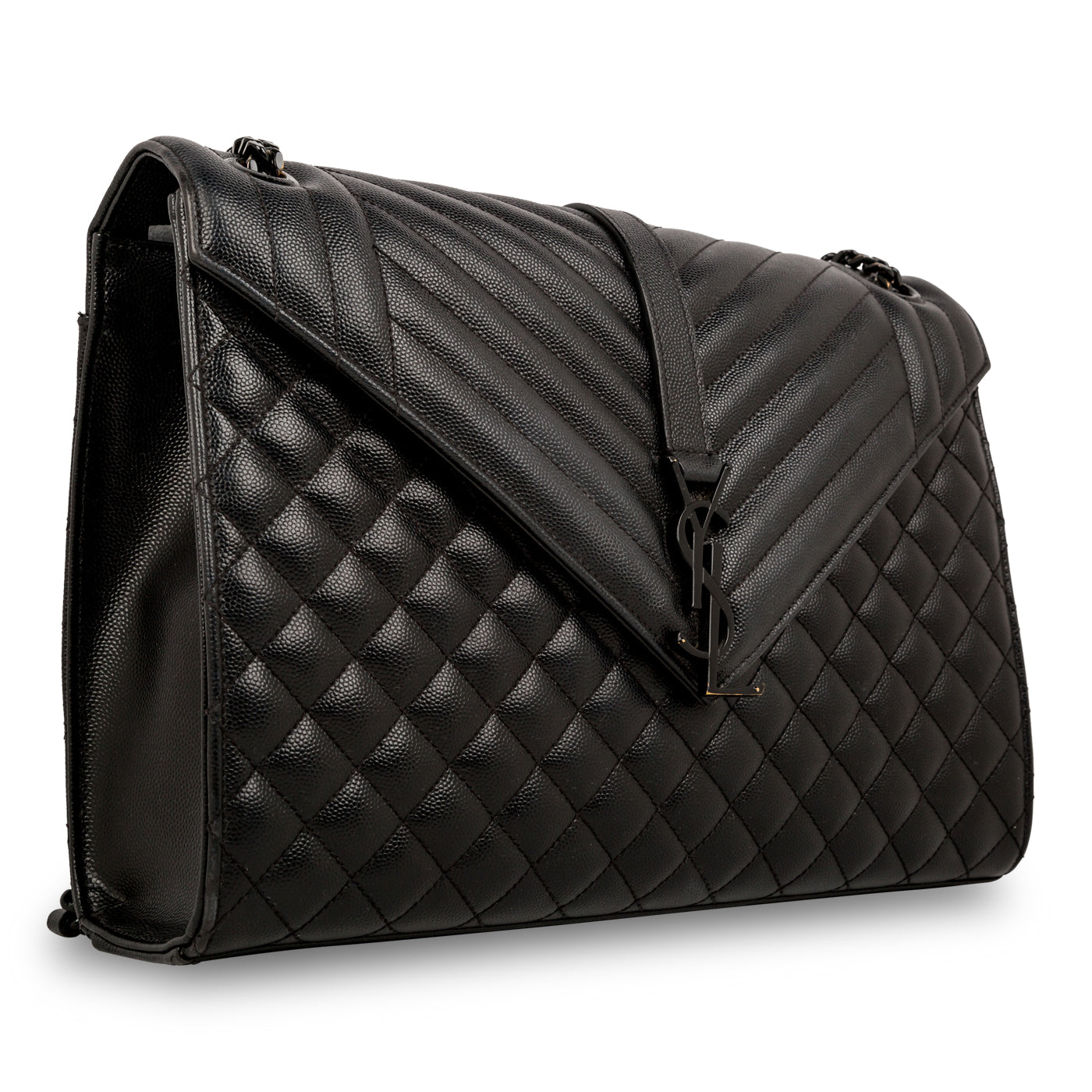 Saint Laurent Large Monogram Mix Matelasse Shoulder Bag