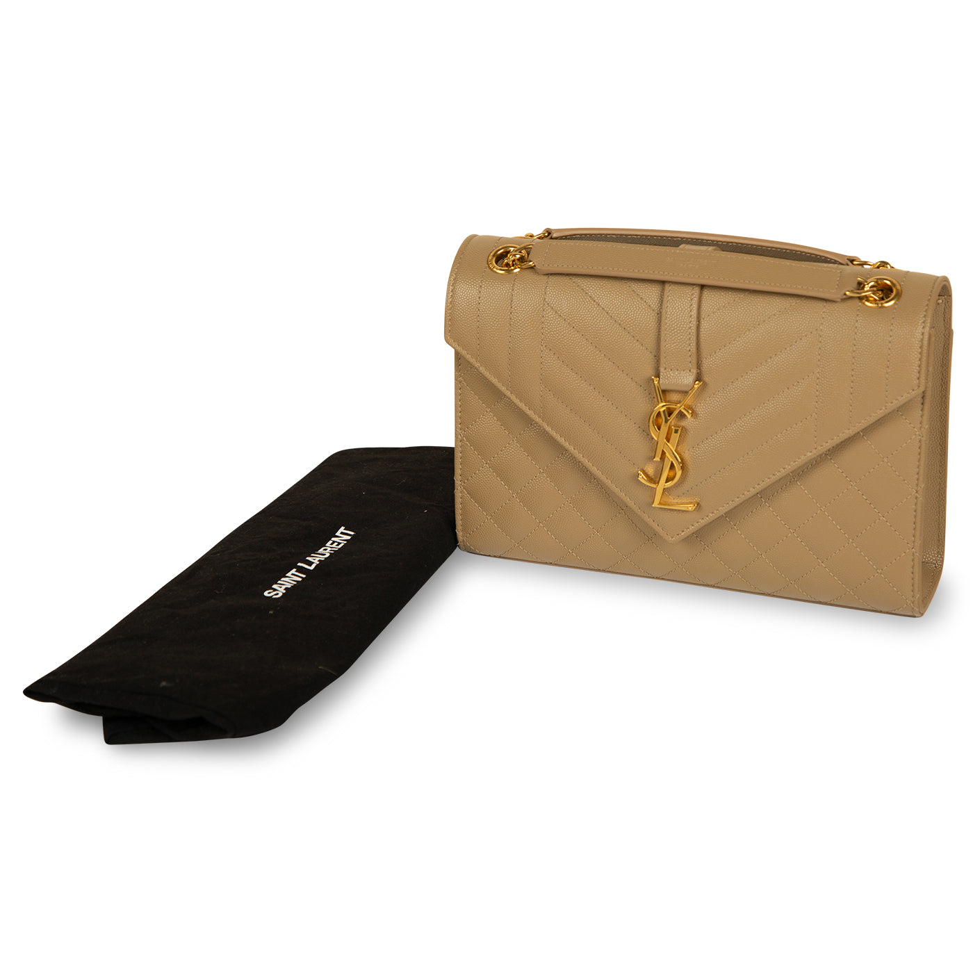 Saint Laurent Envelope Mix Matelasse Bag - Medium
