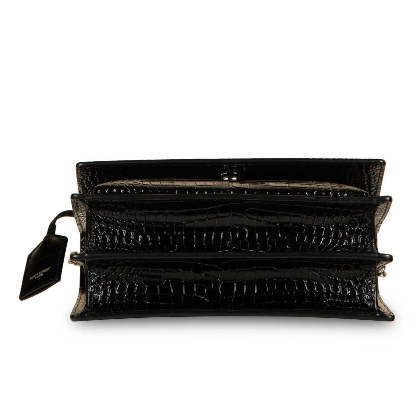 Saint Laurent Sunset Medium - Croc Embossed
