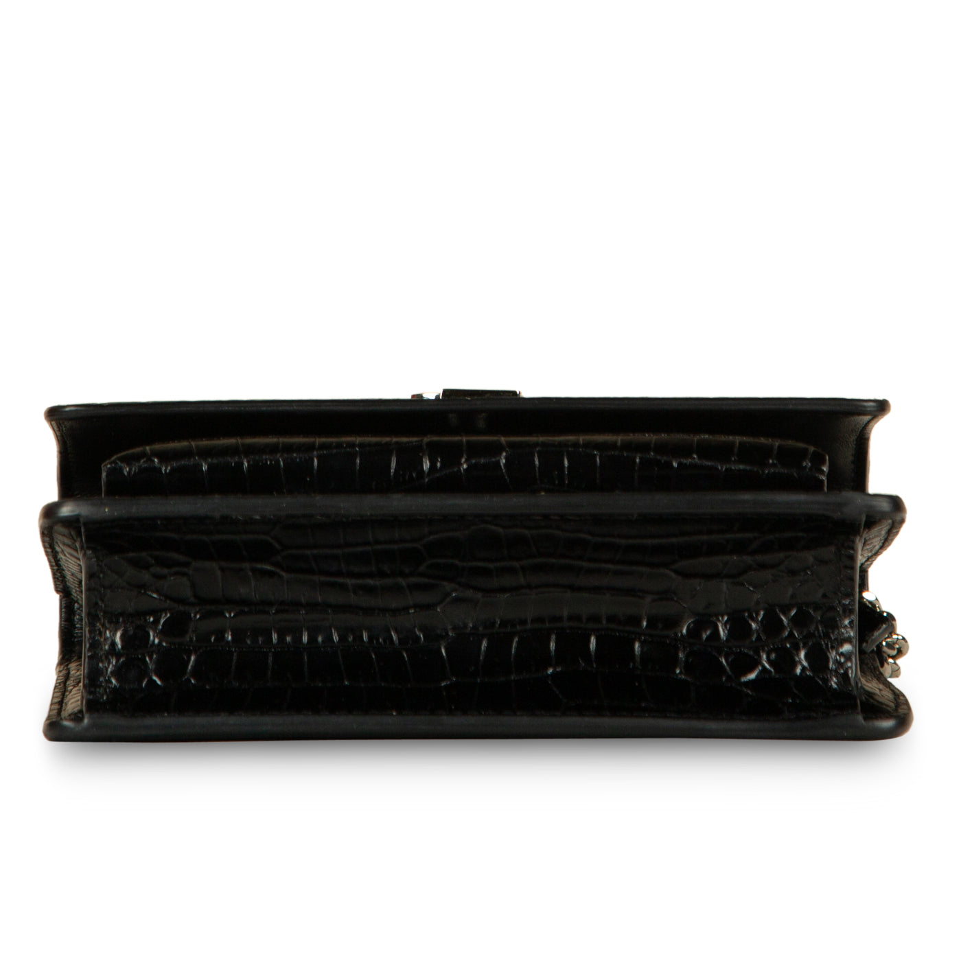 Saint Laurent Mini Sunset Crossbody - Croc Embossed