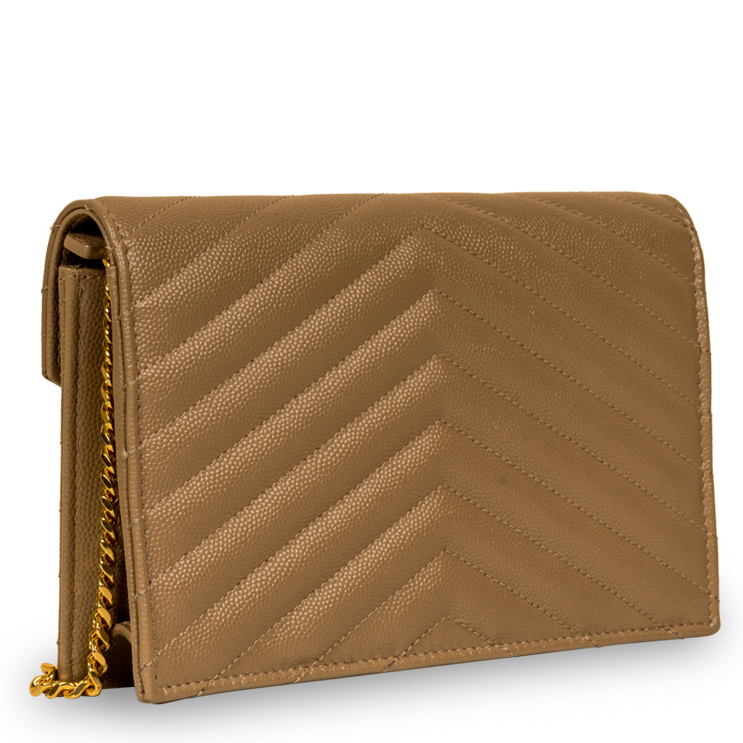 Saint Laurent Chevron Monogram Crossbody