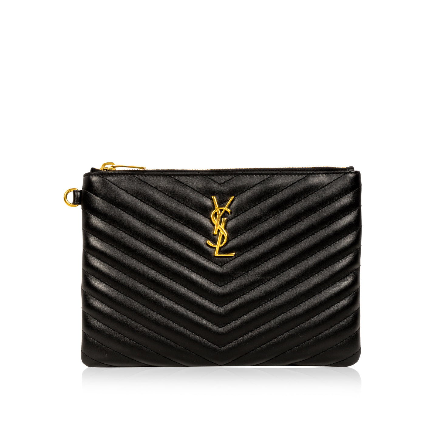 Saint Laurent Chevron Clutch
