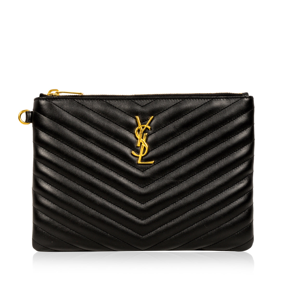 Saint Laurent Chevron Clutch