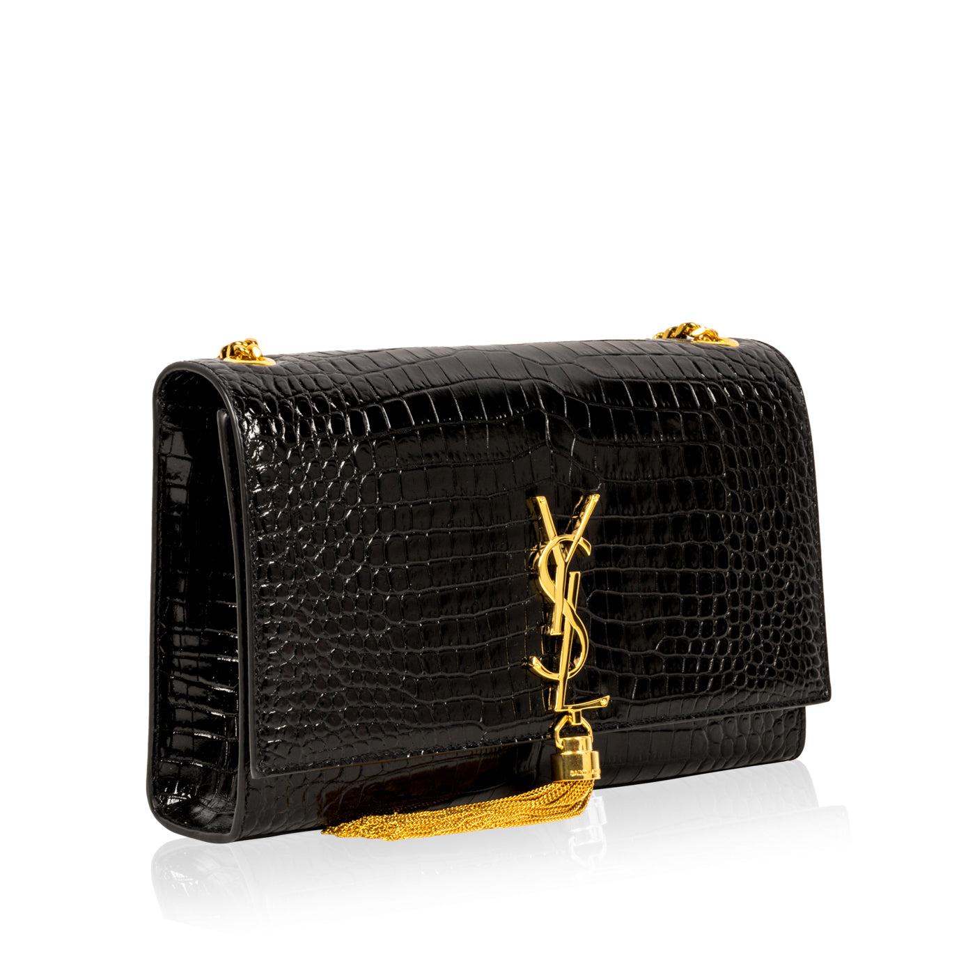 Saint Laurent Crocodile Kate Tassel