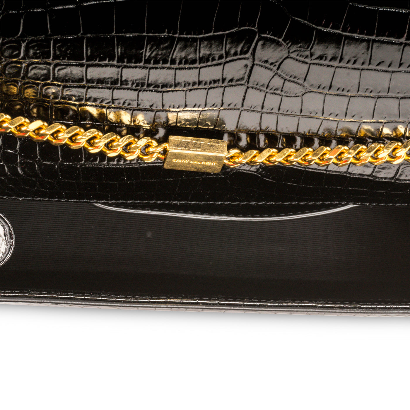 Saint Laurent Crocodile Kate Tassel