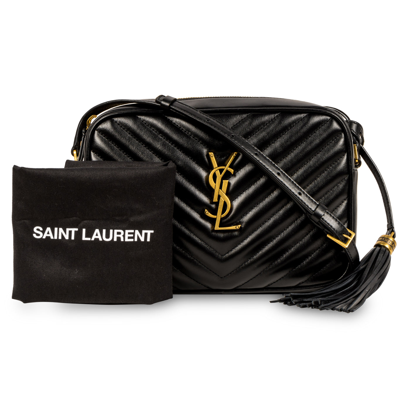 Saint Laurent Lou Crossbody - Black