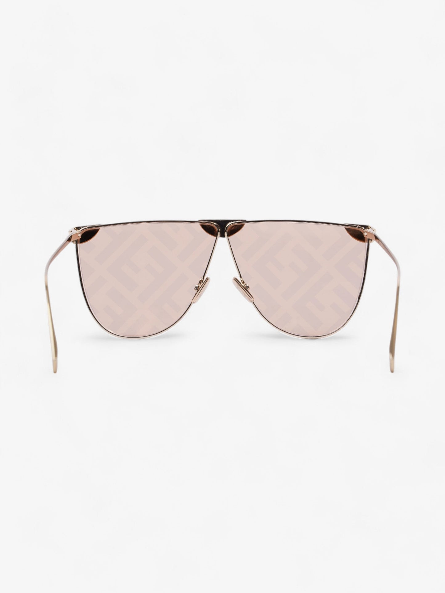 Fendi FF Fabulous 2.0 Shield Sunglasses Gold / Lavender Acetate 145mm