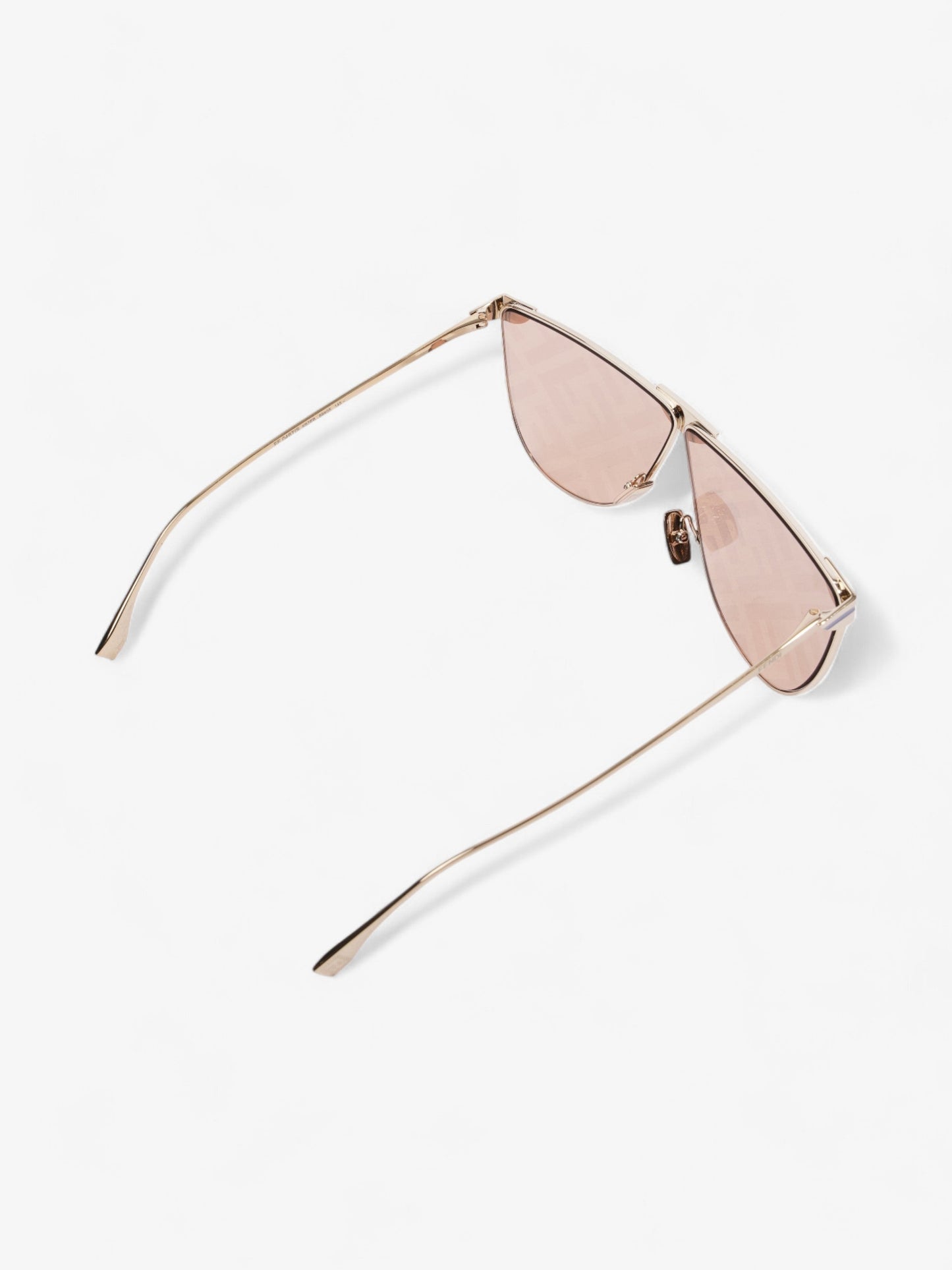 Fendi FF Fabulous 2.0 Shield Sunglasses Gold / Lavender Acetate 145mm