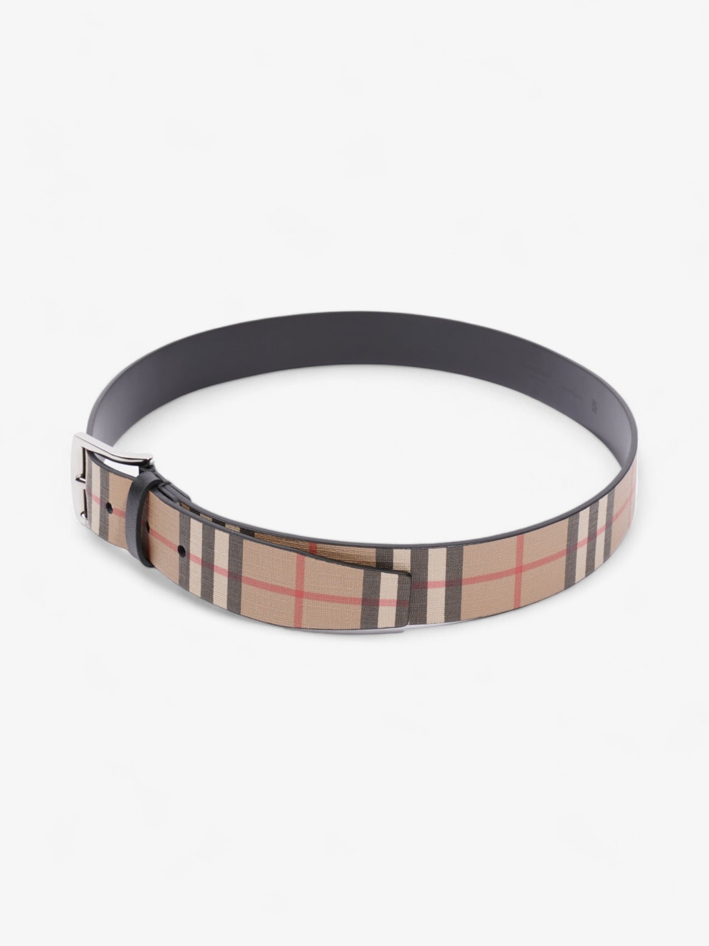Burberry Check Belt Black / Nova Check Leather 85cm / 34"