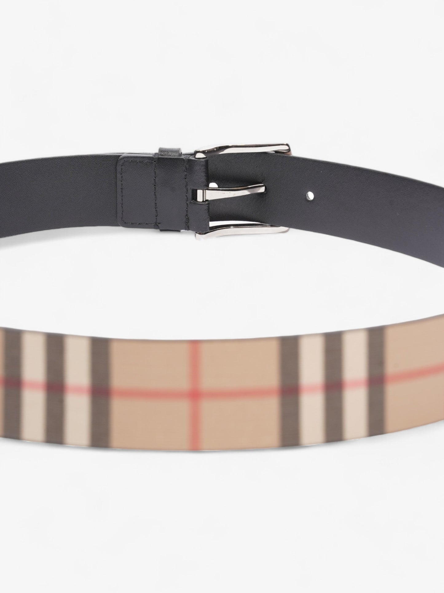 Burberry Check Belt Black / Nova Check Leather 85cm / 34"