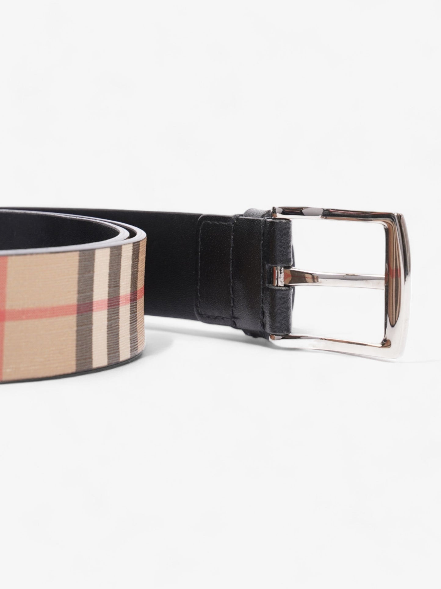 Burberry Check Belt Black / Nova Check Leather 85cm / 34"