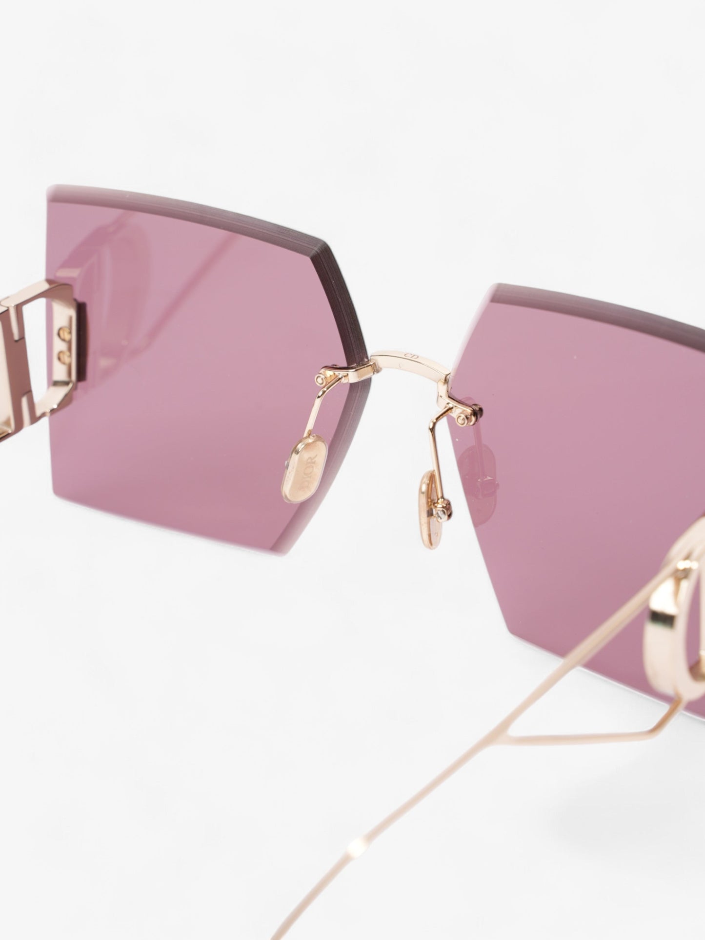 Christian Dior 30Montaigne Sunglasses Light Gold / Gradient Purple Acetate 135mm