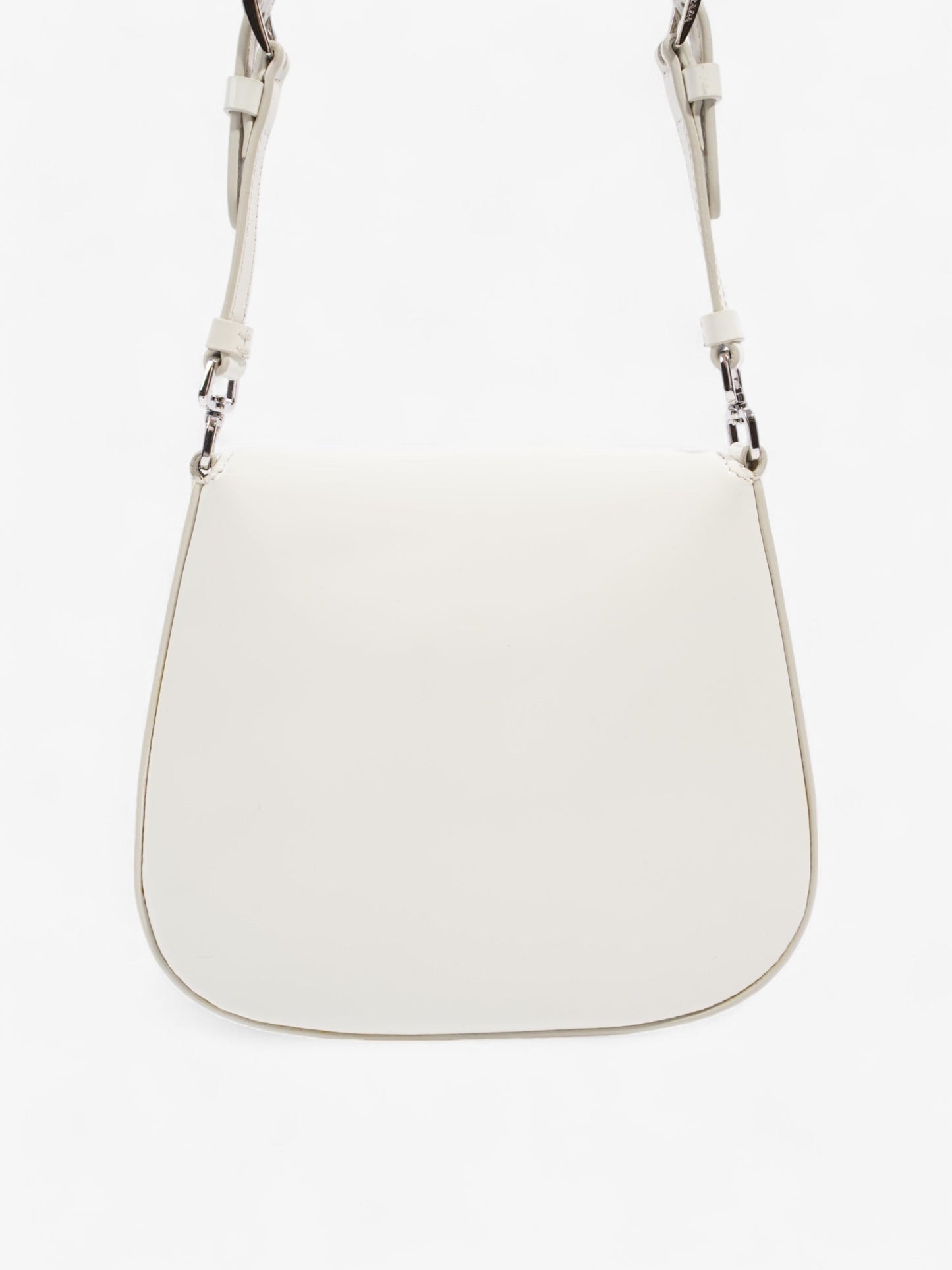 Prada Cleo White Leather Mini